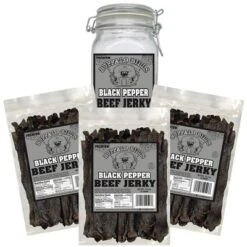 Buffalo Bills Black Pepper Beef Jerky 3 Bag Starter Kit (3 Bags And 1 Jar) -Lipton Sale Store GUEST 011a25b1 b91e 4a04 91da 225797efa0f2