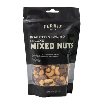 Ferris Nut Co. Roasted And Salted Deluxe Mixed Nuts - Case Of 12/10 Oz 1 Ferris Nut Co. Roasted And Salted Deluxe Mixed Nuts - Case Of 12/10 Oz