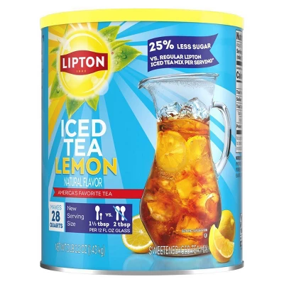 Lipton Reduced Sugar Lemon Iced Tea Mix - 50.2oz 5 Lipton Reduced Sugar Lemon Iced Tea Mix - 50.2oz - Image 5