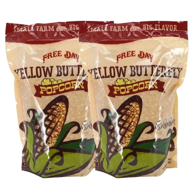 Yellow Butterfly Un-Popped Popcorn | Pack Of 2 | 3 Lb | Non-GMO | Free Day Popcorn 9 Yellow Butterfly Un-Popped Popcorn | Pack Of 2 | 3 Lb | Non-GMO | Free Day Popcorn - Image 9