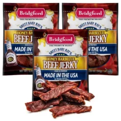 Bridgford Sweet Baby Ray’s Beef Jerky Honey BBQ 3.25 Oz - Ready-to-Eat High Protein Jerky For Midday Energy Boost Or A Post Workout Snack -Lipton Sale Store GUEST 0cc74d7c c8a2 4ac7 b994 32682266c8d7