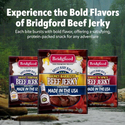 Bridgford Sweet Baby Ray’s Beef Jerky Sweet Teriyaki 3.25 Oz - High Protein Beef Jerky Teriyaki For On The Go Snacking And Busy Lifestyles 2 Bridgford Sweet Baby Ray’s Beef Jerky Sweet Teriyaki 3.25 Oz - High Protein Beef Jerky Teriyaki For On The Go Snacking And Busy Lifestyles - Image 2