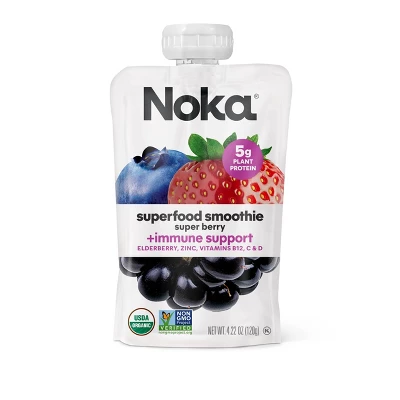 NOKA Superfood Smoothie Fruit Super Berry Single Pouch - 4.22oz 11 NOKA Superfood Smoothie Fruit Super Berry Single Pouch - 4.22oz - Image 11