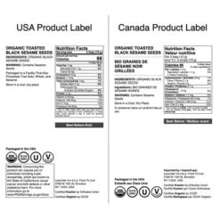 Organic Toasted Black Sesame Seeds – By Food To Live