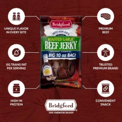 Bridgford Sweet Baby Ray’s Beef Jerky Roasted Garlic 10 Oz - High Protein Beef Jerky For Your Dietary Preferences & On-the-Go Snacking -Lipton Sale Store GUEST 14809531 836f 43e0 bb31 afd7073bd2d1