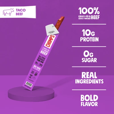 Chomps Snack Sticks Taco Beef Stick - 1.15oz 3 Chomps Snack Sticks Taco Beef Stick - 1.15oz - Image 3