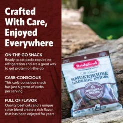 Bridgford Smokehouse Sausage Sticks Original 5 Oz - Gluten Free High Protein Smoked Sausage Sticks For A Variety Of Dietary Preferences -Lipton Sale Store GUEST 21b8a510 9a55 4ede 8959 aa4745bf4dce 1