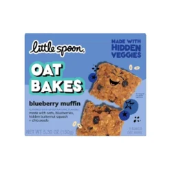Little Spoon Blueberry Muffin Baked Oat Baked Bar Kids' Snacks - 5.3oz/5ct -Lipton Sale Store GUEST 23b968a2 36c7 4683 a1bb 883c3e09e1a7