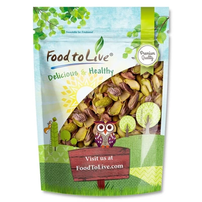 Dry Roasted Pistachio Halves With Himalayan Salt - By Food To Live 7 Dry Roasted Pistachio Halves With Himalayan Salt - By Food To Live - Image 7