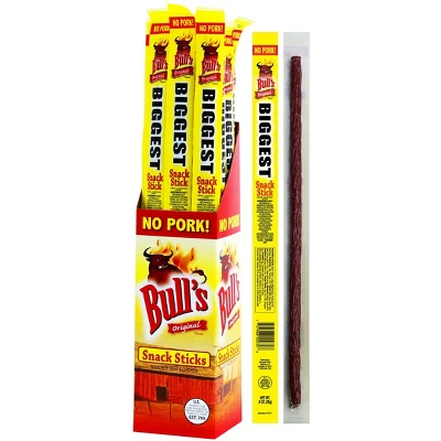 Bull's 0.9oz Original Sticks (No Pork) 24-ct Boxes - 3 Boxes 1 Bull's 0.9oz Original Sticks (No Pork) 24-ct Boxes - 3 Boxes
