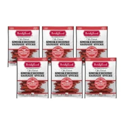 Bridgford Smokehouse Sausage Sticks Hot & Spicy 5 Oz - Gluten Free High Protein Smoked Sausage Sticks For Many Dietary Preferences -Lipton Sale Store GUEST 2dace4f1 24ba 46f2 99c3 fe454c0581ee