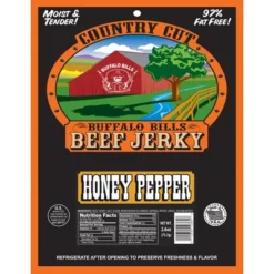 Buffalo Bills 2.6oz Honey Pepper Country Cut Beef Jerky - Six 2.6oz Packs
