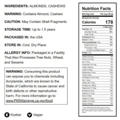 Dry Roasted Almonds And Cashews Mix - By Food To Live