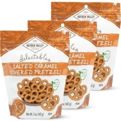 Hayden Valley Foods Salted Caramel Covered Pretzels | 5 Oz Bags (Pack Of 3) | No Artificial Flavors, Preservatives Or Colors -Lipton Sale Store GUEST 33339dca 8308 4889 8602 c4202241726e
