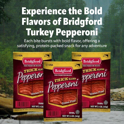 Bridgford Thick Sliced Pepperoni 5 Oz - Thick Pepperoni Slices For Pizza And Sandwiches With Zero Carb Ideal For Your Keto Diets 2 Bridgford Thick Sliced Pepperoni 5 Oz - Thick Pepperoni Slices For Pizza And Sandwiches With Zero Carb Ideal For Your Keto Diets - Image 2
