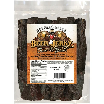 Buffalo Bills 16oz Premium Beer Beef Jerky Pieces (beef Jerky Marinated In Honey Brown Ale) 4 Buffalo Bills 16oz Premium Beer Beef Jerky Pieces (beef Jerky Marinated In Honey Brown Ale) - Image 4