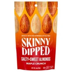 Skinnydipped Salty And Sweet Almonds Maple Crunch - Case Of 10/4 Oz
