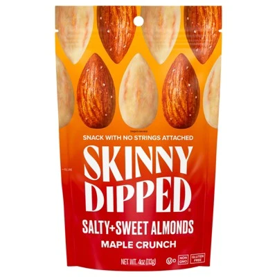 Skinnydipped Salty And Sweet Almonds Maple Crunch - Case Of 10/4 Oz 1 Skinnydipped Salty And Sweet Almonds Maple Crunch - Case Of 10/4 Oz