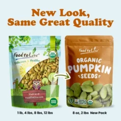 Organic Dry Roasted Pumpkin Seed Kernels - Non-GMO, Unsalted, Oven Roasted Whole Pepitas, Shelled, Vegan, Kosher -Lipton Sale Store GUEST 3e4392ee 1f88 4d12 826e 3f3b8b22691d