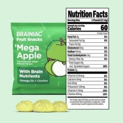Brainiac Kids Fruit Snacks With Omega-3s Mega Apple - 12.4oz/20ct -Lipton Sale Store GUEST 3f010ff0 d755 45d7 ace7 761a6ead240a