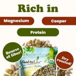 Organic Roasted And Salted Sunflower And Pumpkin Seed Mix - By Food To Live -Lipton Sale Store GUEST 42b78629 7b89 4e0d a6e4 905b6fd3bbf6