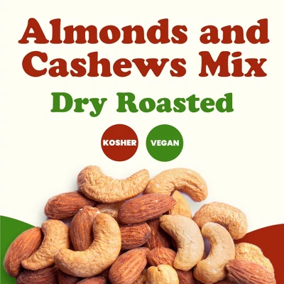 Dry Roasted Almonds And Cashews Mix - By Food To Live 2 Dry Roasted Almonds And Cashews Mix - By Food To Live - Image 2