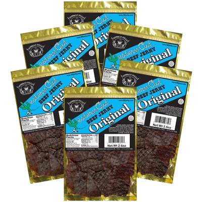 Buffalo Bills 2.6oz Western Cut Original Beef Jerky - Six 2.6oz Packs 4 Buffalo Bills 2.6oz Western Cut Original Beef Jerky - Six 2.6oz Packs - Image 4