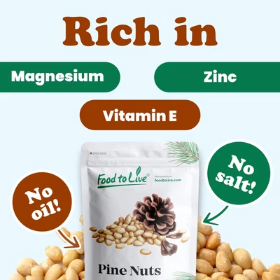 Dry Roasted Pine Nuts - By Food To Live 4 Dry Roasted Pine Nuts - By Food To Live - Image 4