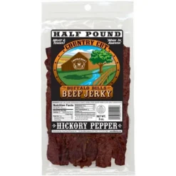 Buffalo Bills 8oz Hickory Pepper Country Cut Beef Jerky - Three 8oz Packs