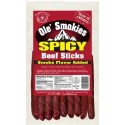 Buffalo Bills 7oz Spicy Ole Smokies (Beef Sticks) - Four 7oz Packs