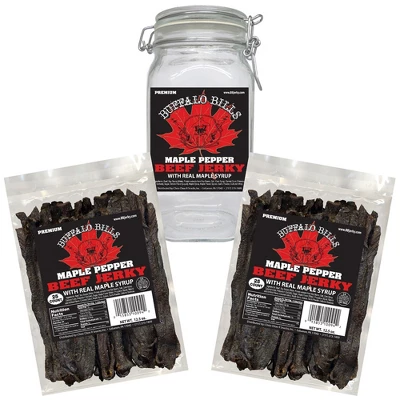 Buffalo Bills Maple Pepper Beef Jerky 2 Bag Starter Kit (2 Bags And 1 Jar) 6 Buffalo Bills Maple Pepper Beef Jerky 2 Bag Starter Kit (2 Bags And 1 Jar) - Image 6