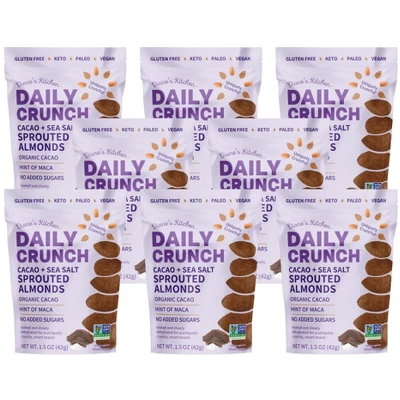 Daily Crunch Cacao And Sea Salt Sprouted Almonds - Case Of 8/1.5 Oz 3 Daily Crunch Cacao And Sea Salt Sprouted Almonds - Case Of 8/1.5 Oz - Image 3