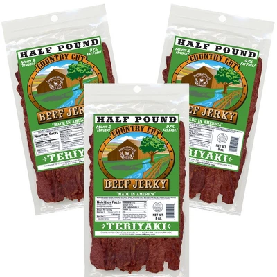 Buffalo Bills 8oz Teriyaki Country Cut Beef Jerky - Three 8oz Packs 4 Buffalo Bills 8oz Teriyaki Country Cut Beef Jerky - Three 8oz Packs - Image 4