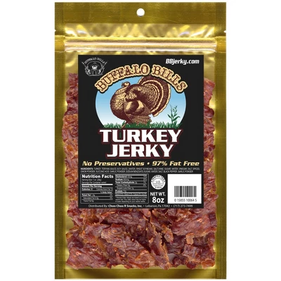 Buffalo Bills 8oz Turkey Jerky - Three 8oz Packs 1 Buffalo Bills 8oz Turkey Jerky - Three 8oz Packs
