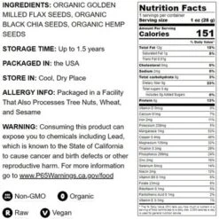 Organic FiberFull Flax, Hemp And Chia Seeds Blend - By Food To Live -Lipton Sale Store GUEST 7b881132 6a86 4249 b60d 788b2f8ebc27