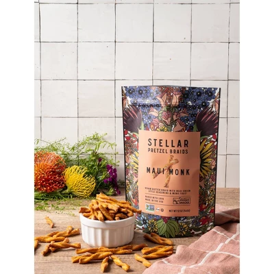 Stellar Snacks Maui Monk Pretzel Braid - 12oz 2 Stellar Snacks Maui Monk Pretzel Braid - 12oz - Image 2