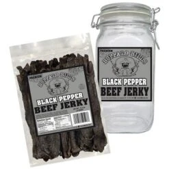 Buffalo Bills Black Pepper Beef Jerky 1 Bag Starter Kit (1 Bag And 1 Jar) -Lipton Sale Store GUEST 7d514f49 3e8f 4044 974c d4431414d697