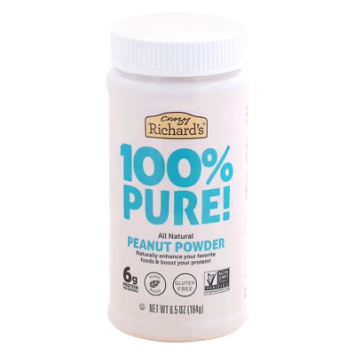 Crazy Richard's Peanut Powder - Case Of 6/6.5 Oz 1 Crazy Richard's Peanut Powder - Case Of 6/6.5 Oz