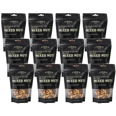 Ferris Nut Co. Roasted And Salted Deluxe Mixed Nuts - Case Of 12/10 Oz 2 Ferris Nut Co. Roasted And Salted Deluxe Mixed Nuts - Case Of 12/10 Oz - Image 2