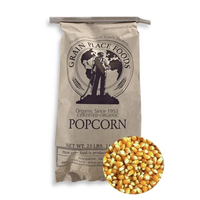 Grain Place Foods 25 Lb Organic Yellow Popcorn Kernels Non-GMO 4 Grain Place Foods 25 Lb Organic Yellow Popcorn Kernels Non-GMO - Image 4