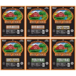 Buffalo Bills 6-ct Tangy & Sweet Country Cut Beef Jerky Sampler - Six 2.6oz Packs
