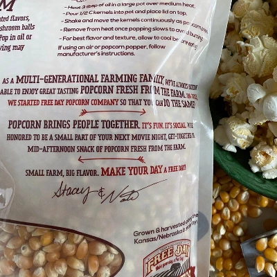 Free Day 3 Lb Non-GMO Mushroom Un-Popped Popcorn - Pack Of 2 5 Free Day 3 Lb Non-GMO Mushroom Un-Popped Popcorn - Pack Of 2 - Image 5