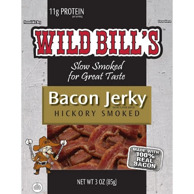 Wild Bill's 3-Piece Jerky Sampler (One 3oz Pack Of Original Hickory, Black Peppered And Bacon) 3 Wild Bill's 3-Piece Jerky Sampler (One 3oz Pack Of Original Hickory, Black Peppered And Bacon) - Image 3