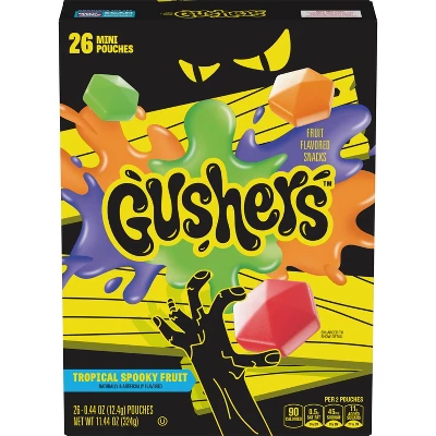 Fruit Gushers Spooky Halloween Mini Fruit Snacks - 11.44oz/26ct 2 Fruit Gushers Spooky Halloween Mini Fruit Snacks - 11.44oz/26ct - Image 2
