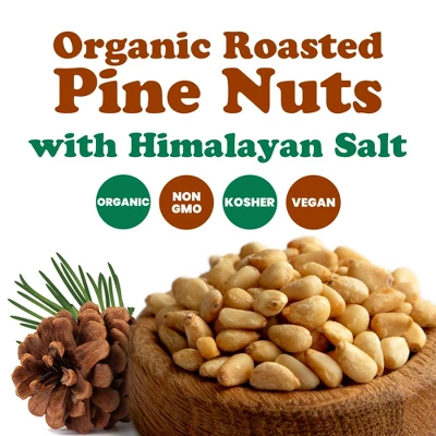 Organic Dry Roasted Pine Nuts With Himalayan Salt - By Food To Live 3 Organic Dry Roasted Pine Nuts With Himalayan Salt - By Food To Live - Image 3