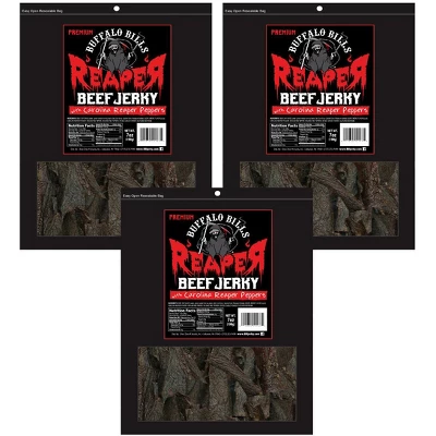 Buffalo Bills 7oz Premium Reaper Beef Jerky Packs (three 7oz Beef Jerky Packs) 4 Buffalo Bills 7oz Premium Reaper Beef Jerky Packs (three 7oz Beef Jerky Packs) - Image 4