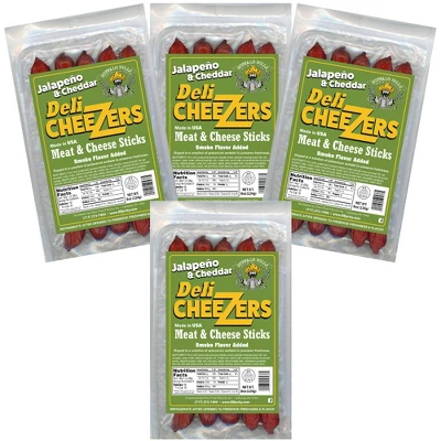 Buffalo Bills 8oz Jalapeno & Cheese Deli CheeZers (Meat & Cheese Sticks) - Four 8oz Packs 4 Buffalo Bills 8oz Jalapeno & Cheese Deli CheeZers (Meat & Cheese Sticks) - Four 8oz Packs - Image 4