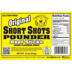 Buffalo Bills Original Short Shots (120 Mild Flavored 3.5" Beef Sticks Per 30oz Bag)