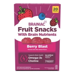 Brainiac Kids Fruit Snacks With Omega-3s Berry Blast - 12.4oz/20ct -Lipton Sale Store GUEST 8efd8532 5f8e 446e 8064 589f92945b40