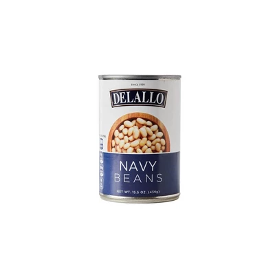 DeLallo Navy Beans, 15.5 Oz Can, (6 Pack) 2 DeLallo Navy Beans, 15.5 Oz Can, (6 Pack) - Image 2